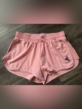 adidas Light Pink Women's Drawstring Athletic Shorts
